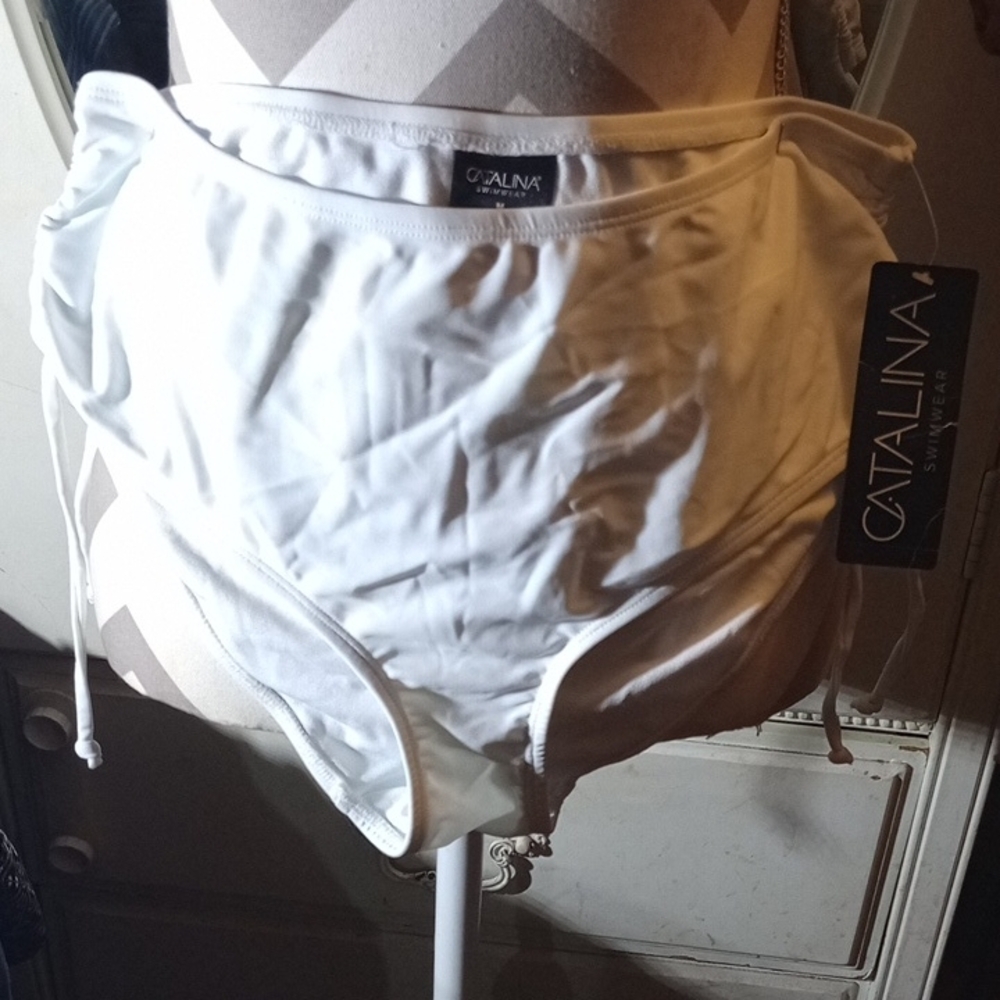 Catalina White Swim Bottoms